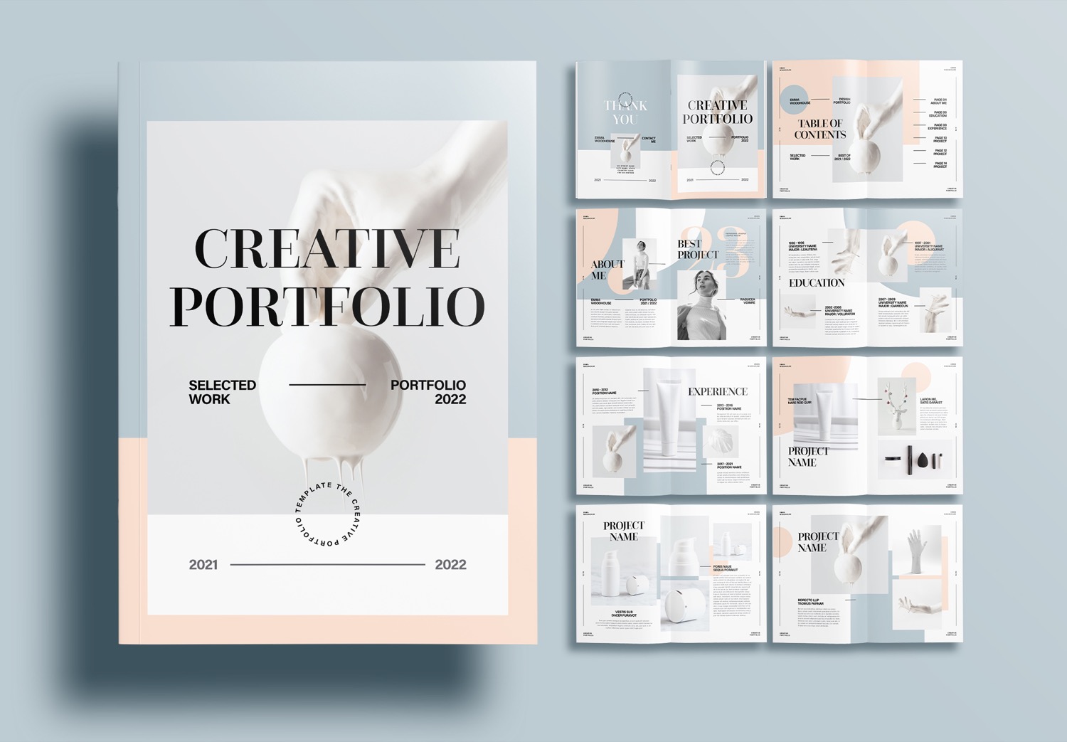 Free InDesign Modern Portfolio Template