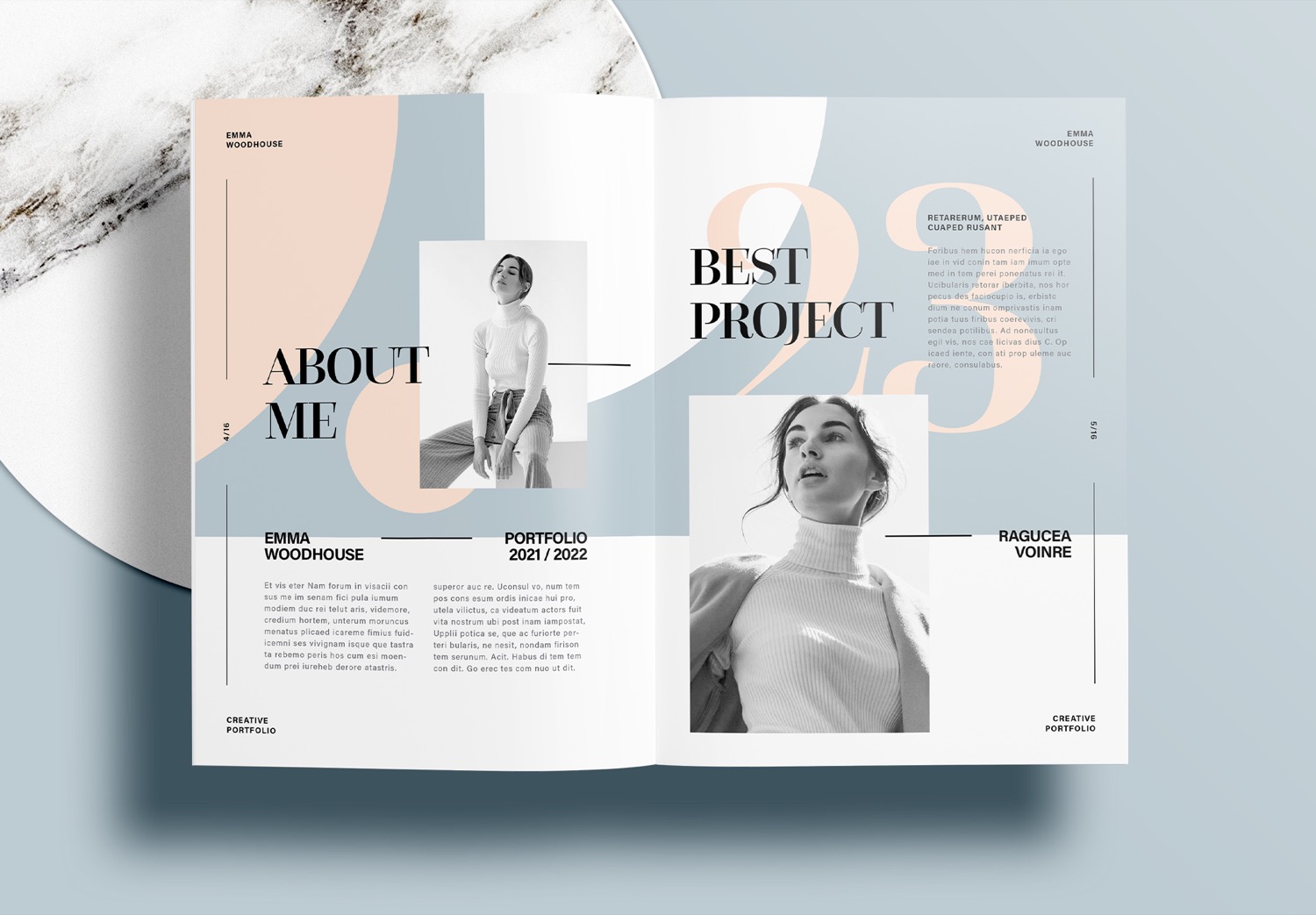 Free InDesign Modern Portfolio Template