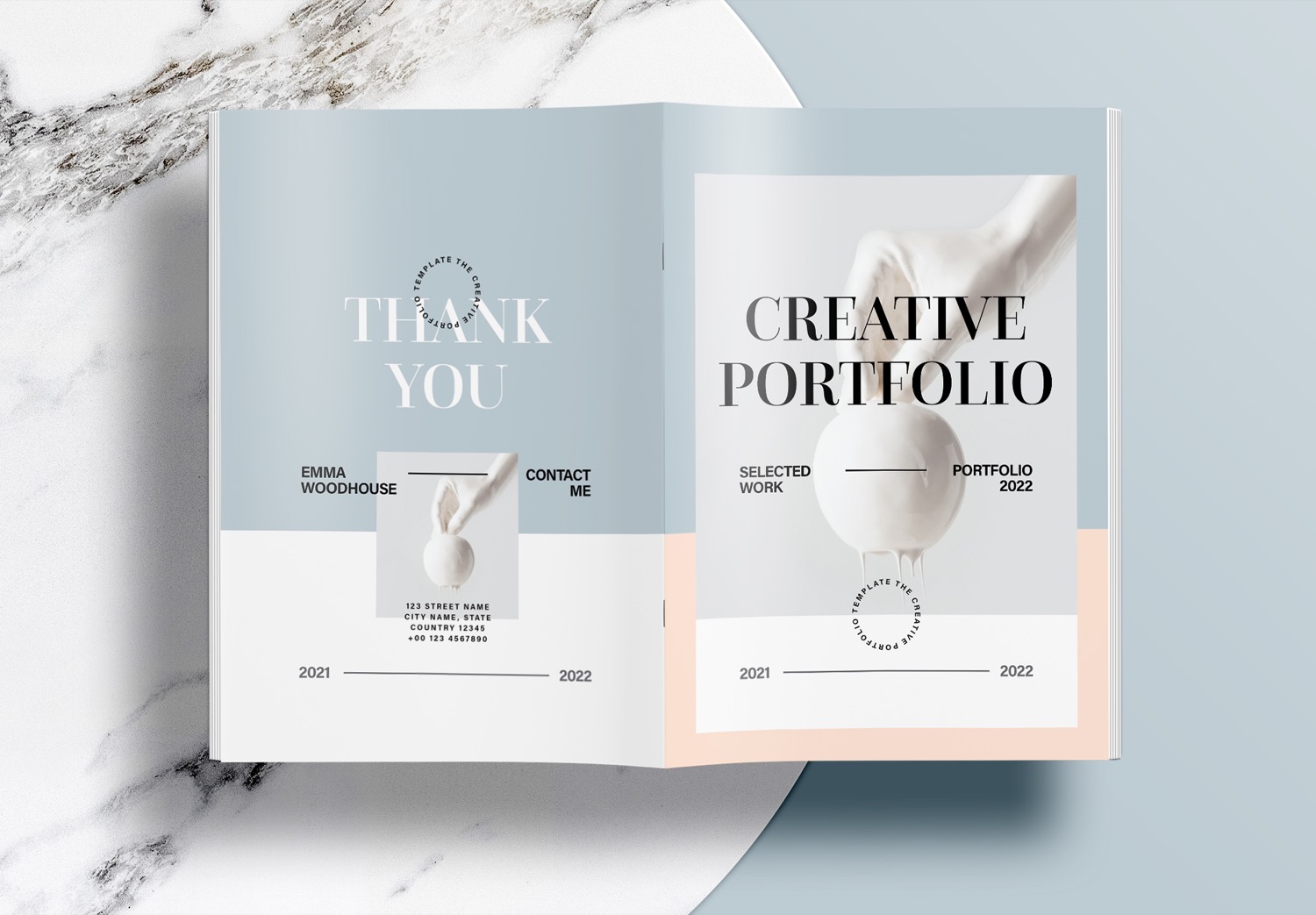 Free InDesign Modern Portfolio Template