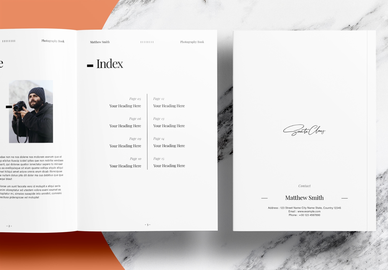 Free InDesign Photography Portfolio Template