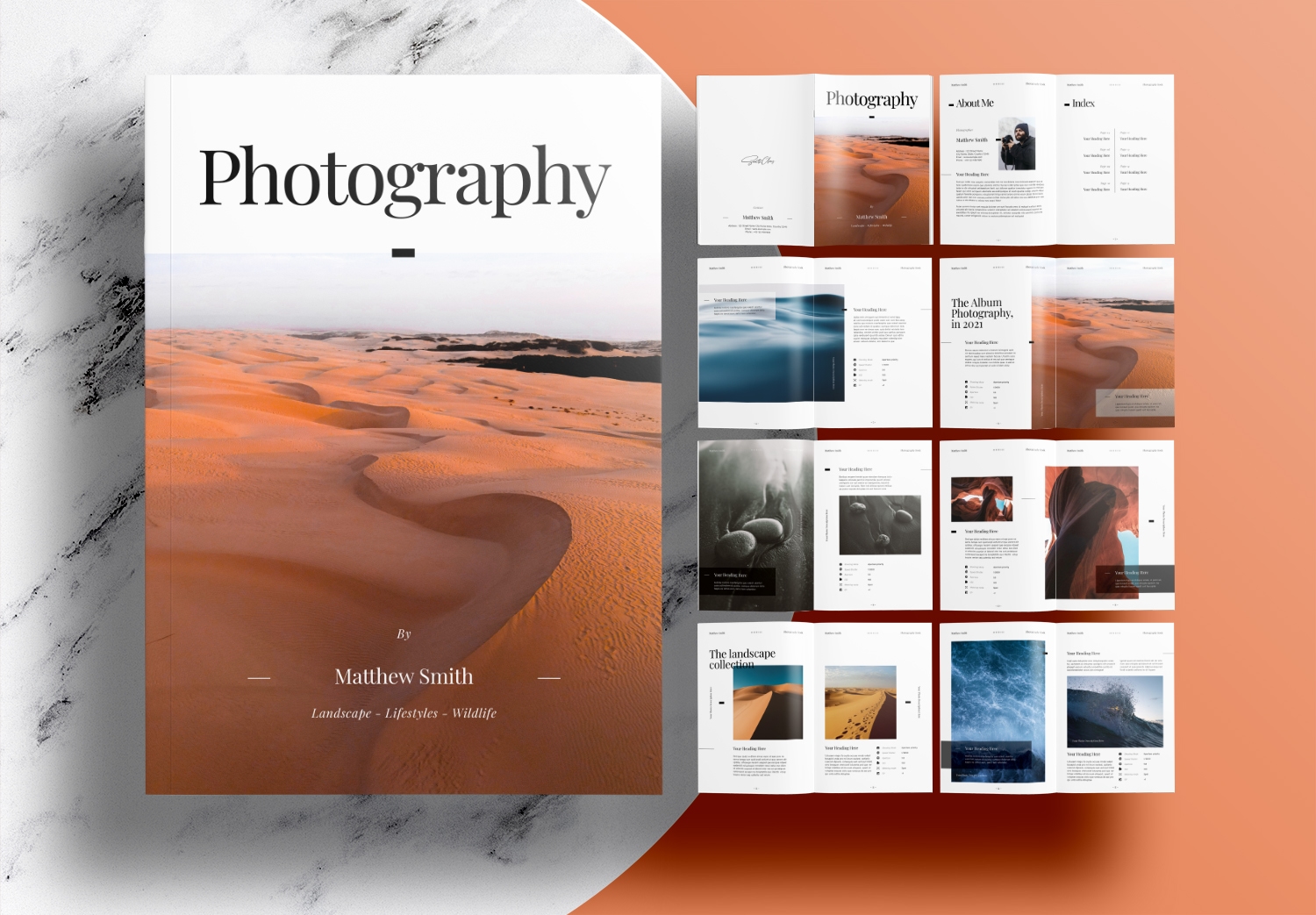 Free InDesign Photography Portfolio Template