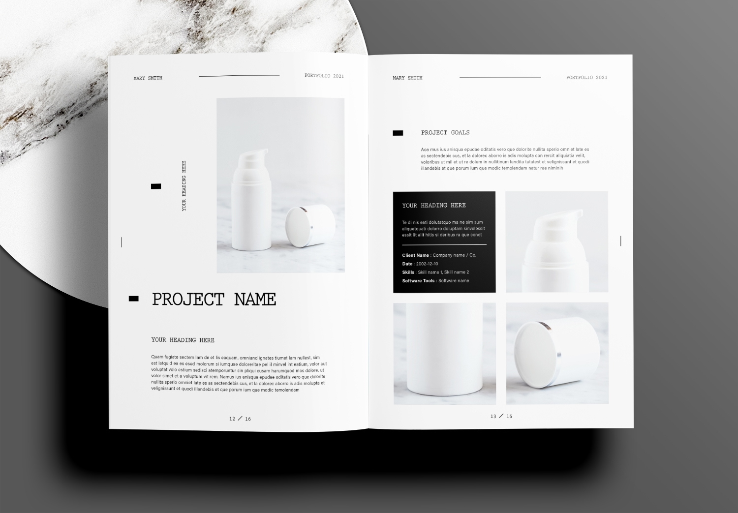 Download Free Graphic Design Portfolio Layout InDesign Template