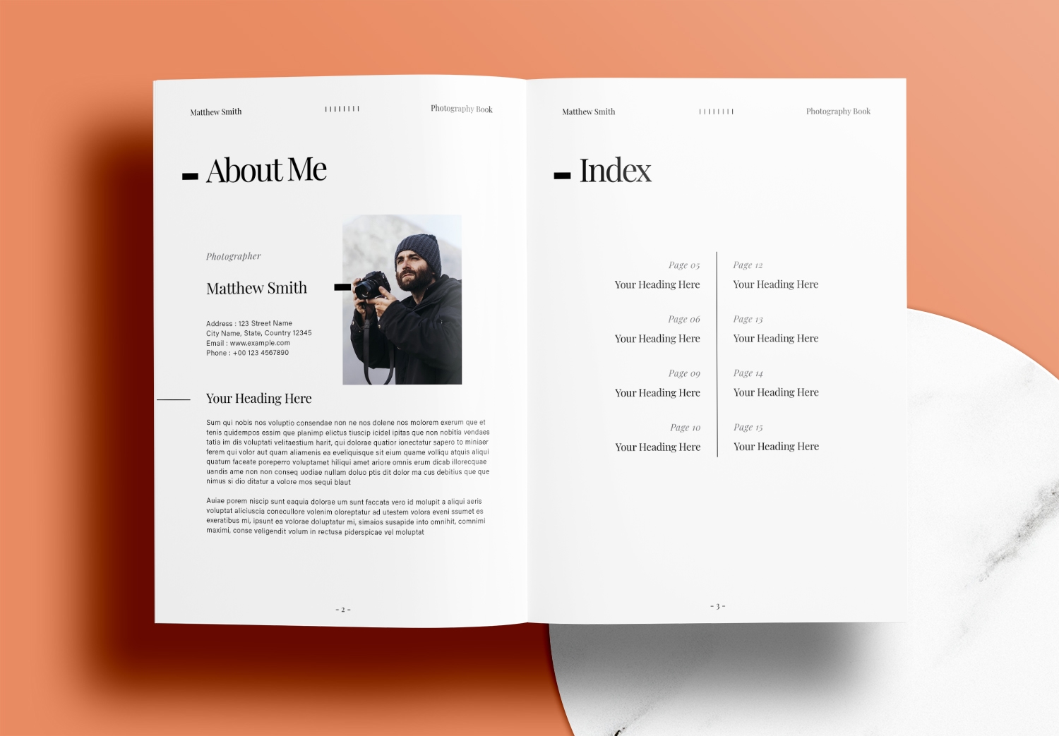 Free InDesign Photography Portfolio Template