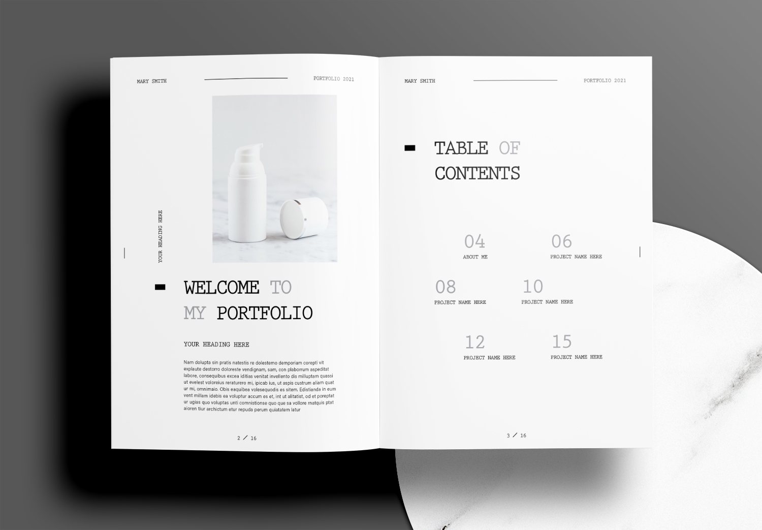 Get Free Graphic Design Portfolio Layout InDesign Template