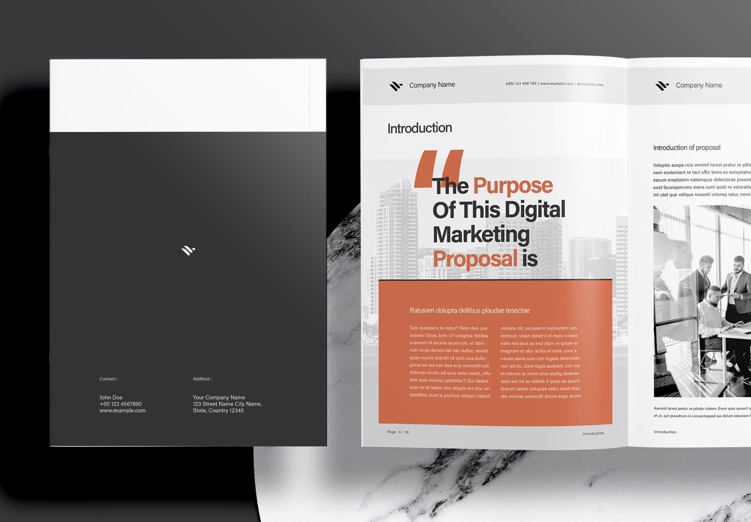 Free InDesign Business Marketing Proposal Template