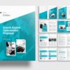 Free InDesign Business Proposal Template with Blue Accents