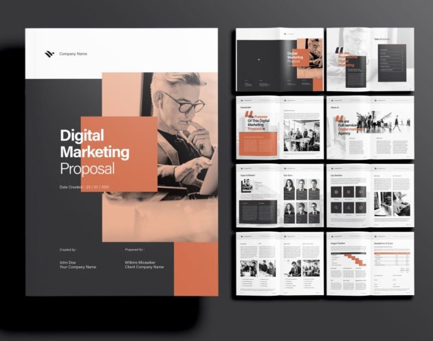 Free InDesign Business Marketing Proposal Template