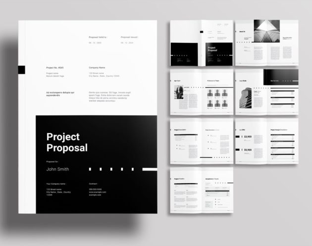 Free Download Project Proposal InDesign Template