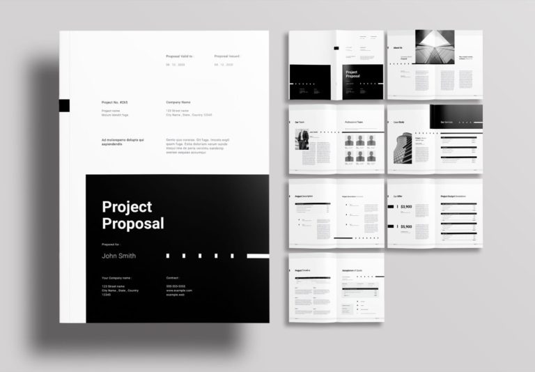 Free Download Project Proposal InDesign Template