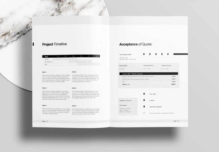 Project Environment Indesign Free Download Project Proposal InDesign Template - Unsell.Design