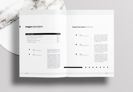 Free Download Project Proposal InDesign Template - Unsell.Design