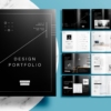 Free Modern Black Interior Portfolio Layout InDesign Template