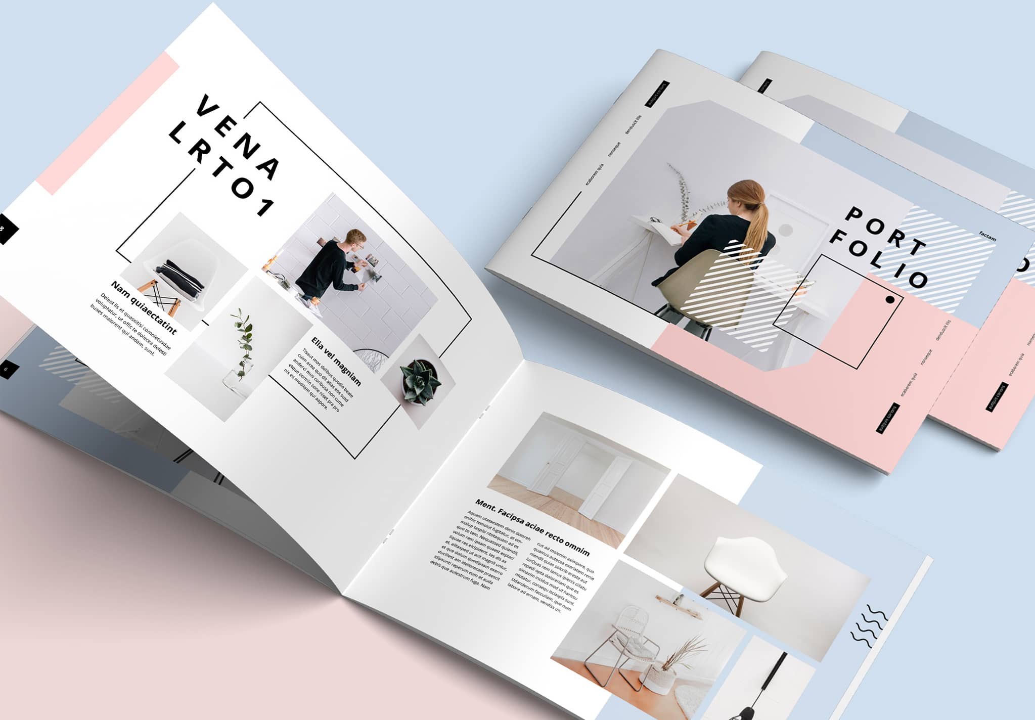 Close Up of Minimal Landscape Portfolio Template