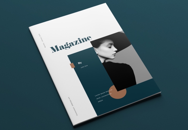 Free Modern Magazine Template for Adobe InDesign - Unsell.Design