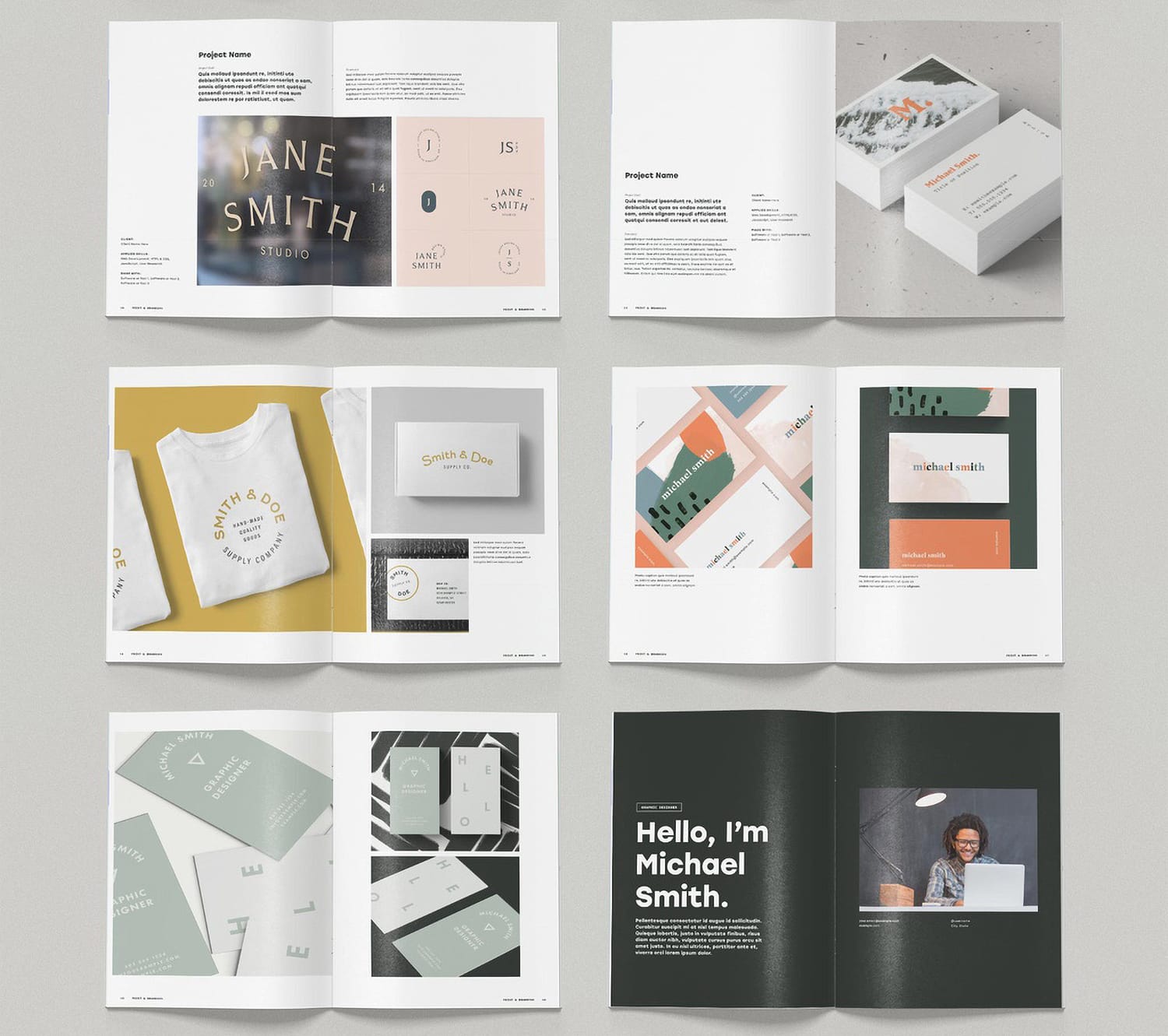 Minimalist Portfolio Brochure Layout Template
