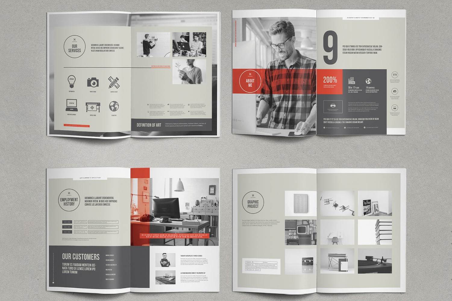 Preview Inside of Portfolio Template