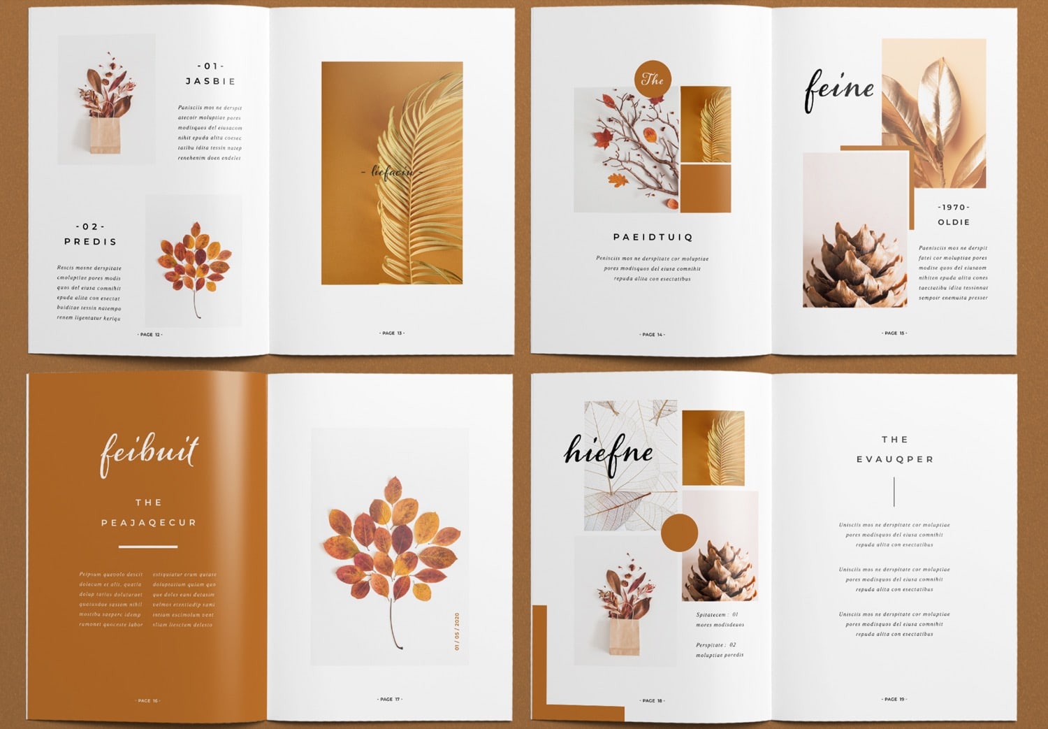 Preview Page 12-19 of Brown Portfolio Template