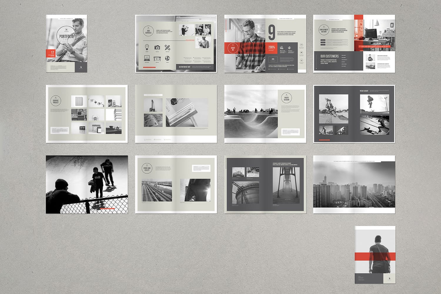 Preview Set of Portfolio Template