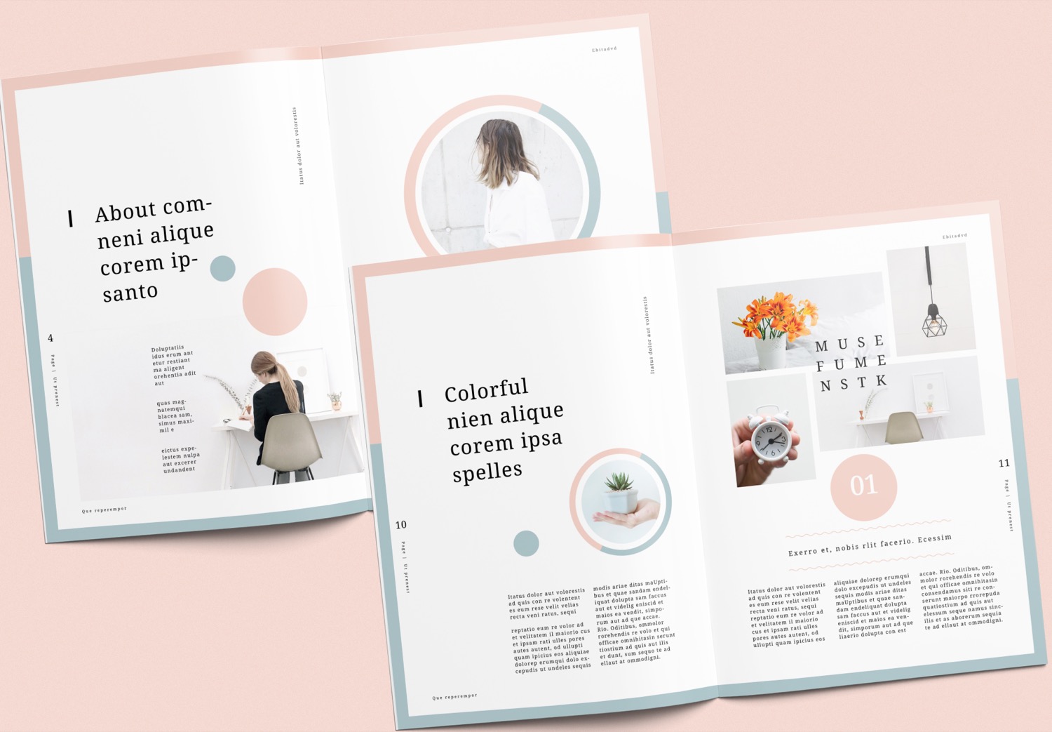 Close up of Free Download Minimal Portfolio Template