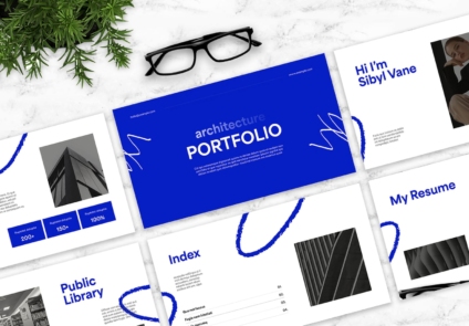 Featured of Download Blue Architect Portfolio Template