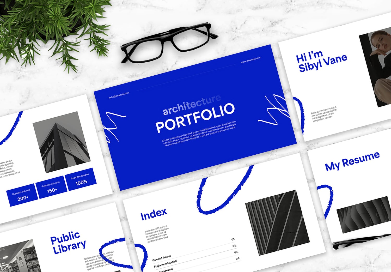 Featured of Download Blue Architect Portfolio Template