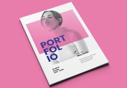 Featured of Free Download Pink Portfolio Layout Template
