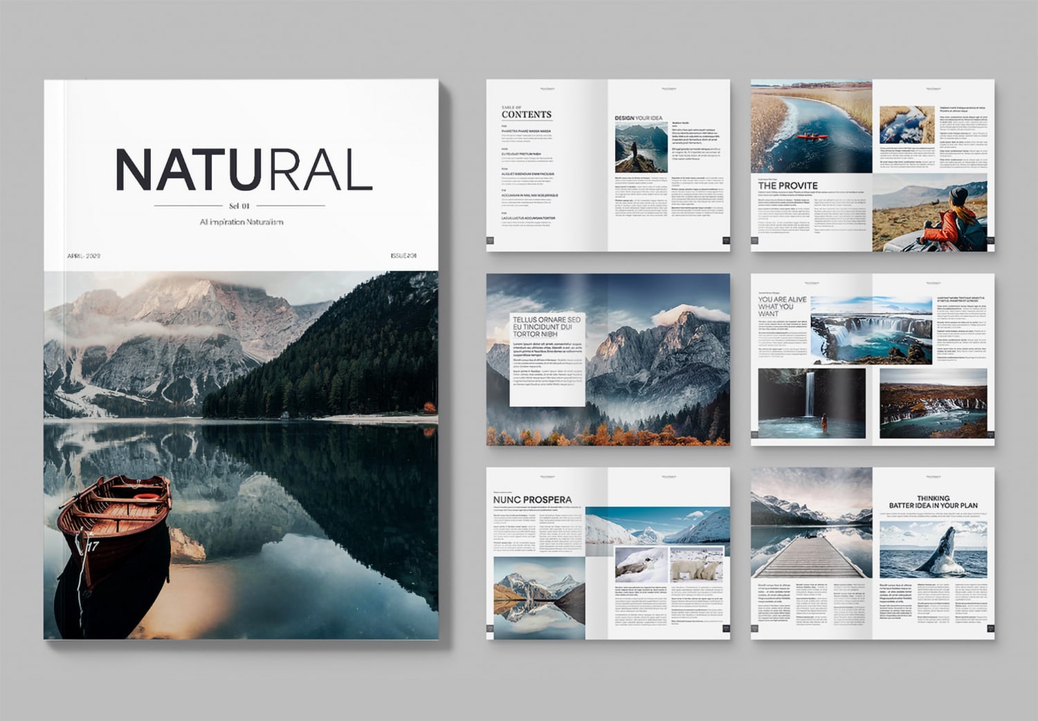 Featured of Magazine Layout Template