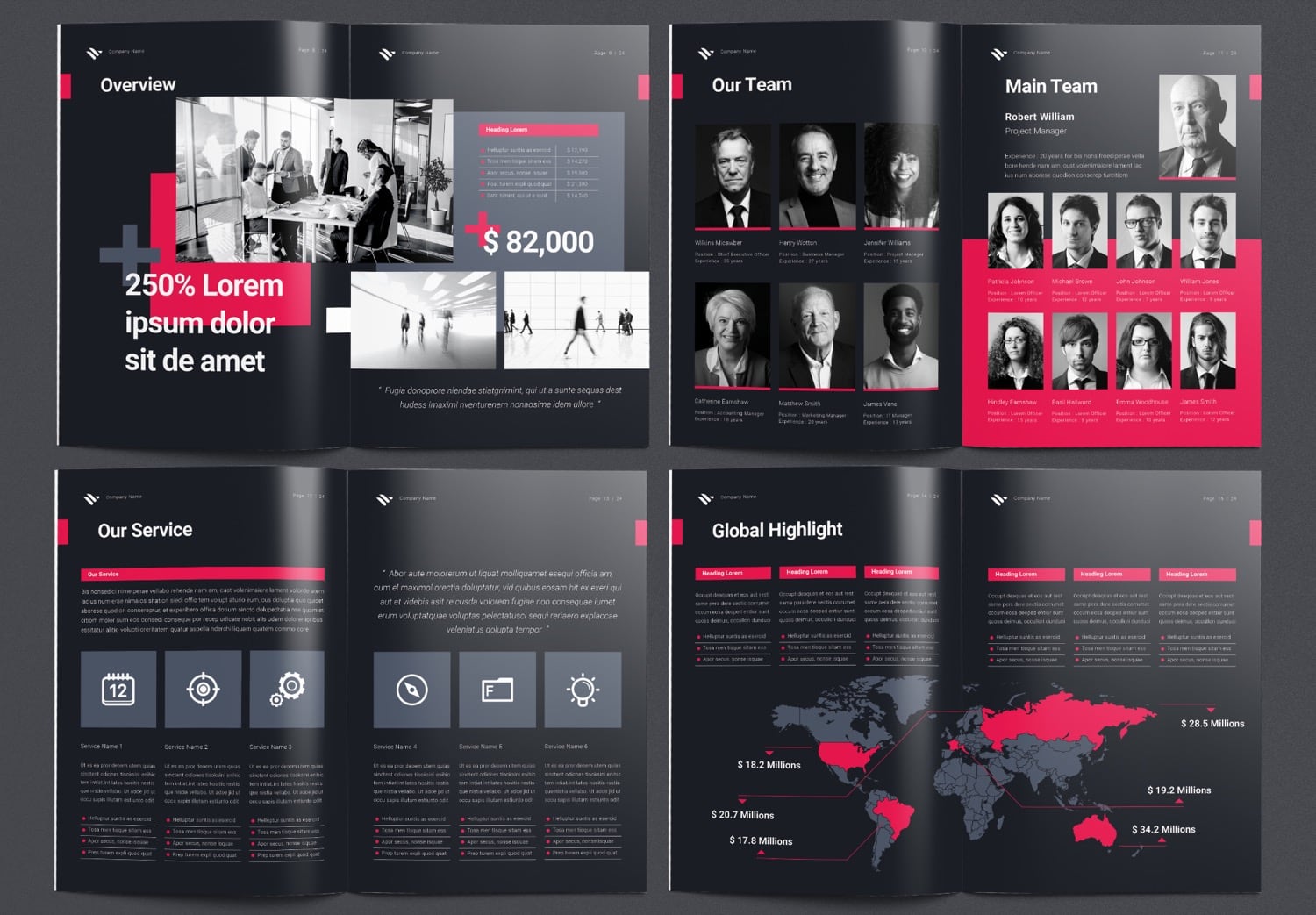 Preview Page 8-15 of Free Download Company Profile Template