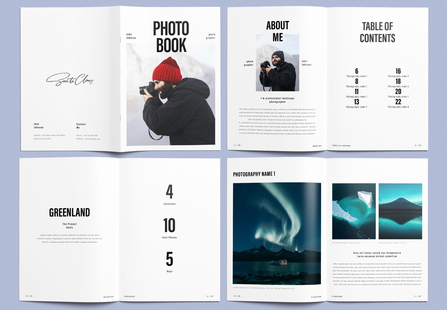 Preview Pages 1-7 of Free Download Photobook Design Template