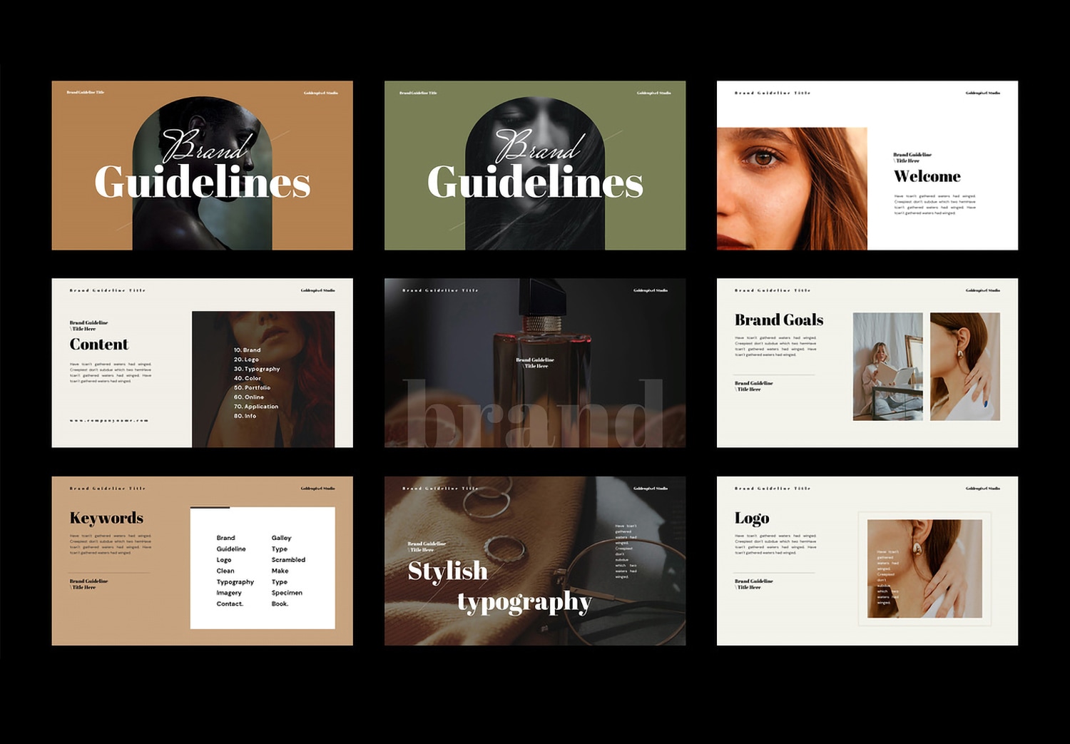 Preview Set1 of Download Brand Guideline Layout Template