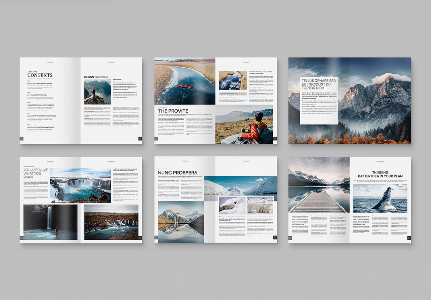 Preview set 1 of Magazine Layout Template