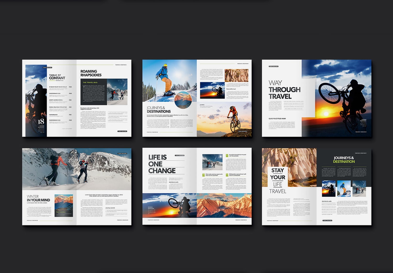 Preview set 1 of Magazine Template