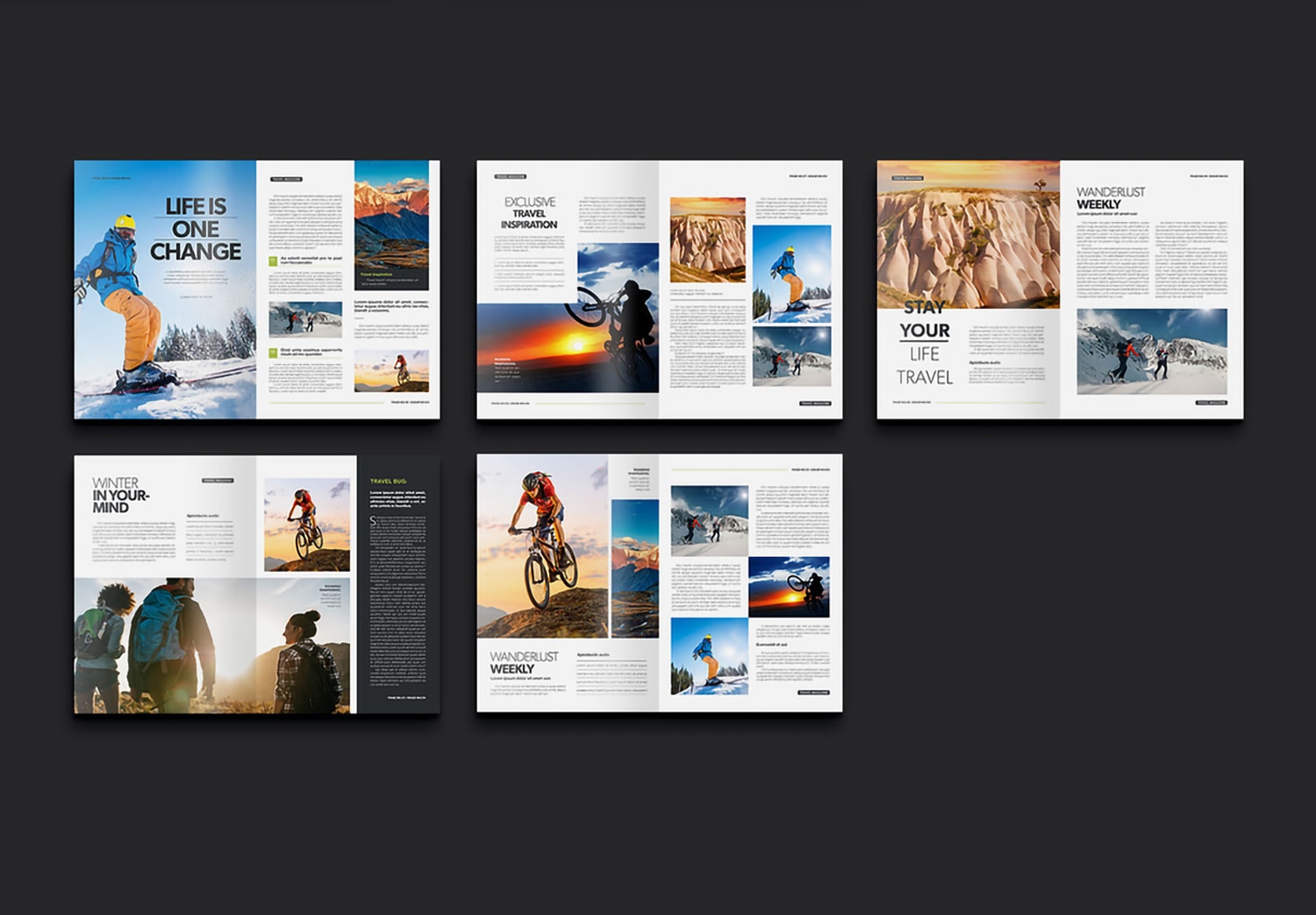 Preview set 2 of Magazine Template