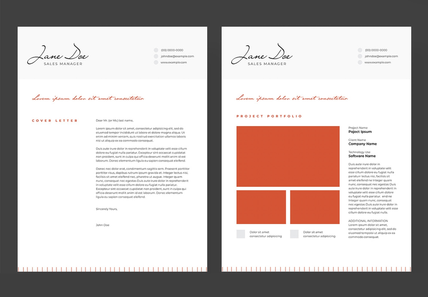 Preview cover letter of Download Resume Layout