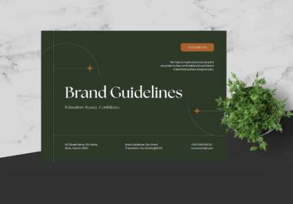 Featured of Brand Guideline InDesign Template