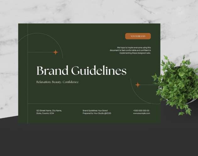 Featured of Brand Guideline InDesign Template