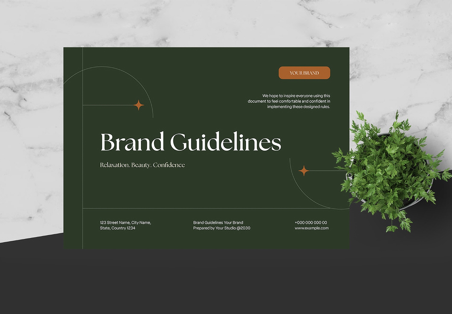 Featured of Brand Guideline InDesign Template