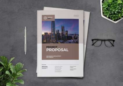 Featured of Project Proposal InDesign Layout Template