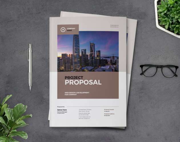 Featured of Project Proposal InDesign Layout Template