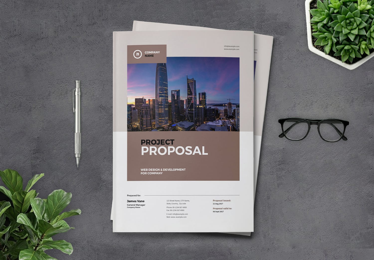 Featured of Project Proposal InDesign Layout Template