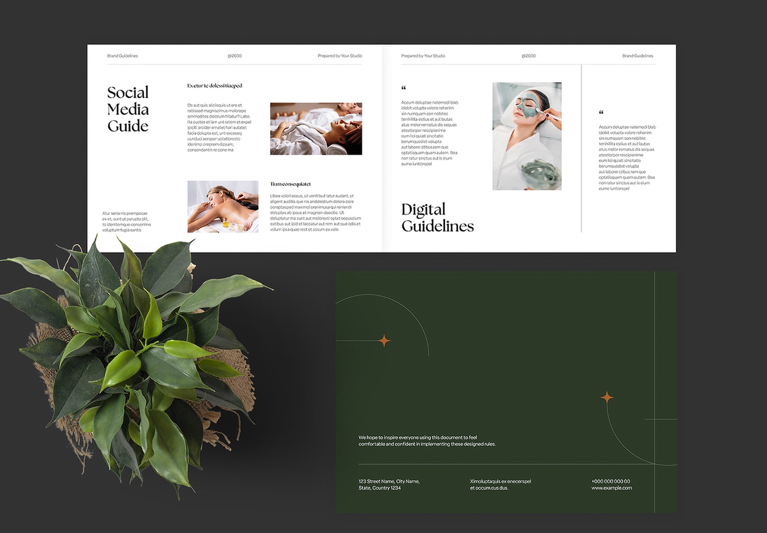 Preview Digital Guideline of Brand Guideline InDesign Template