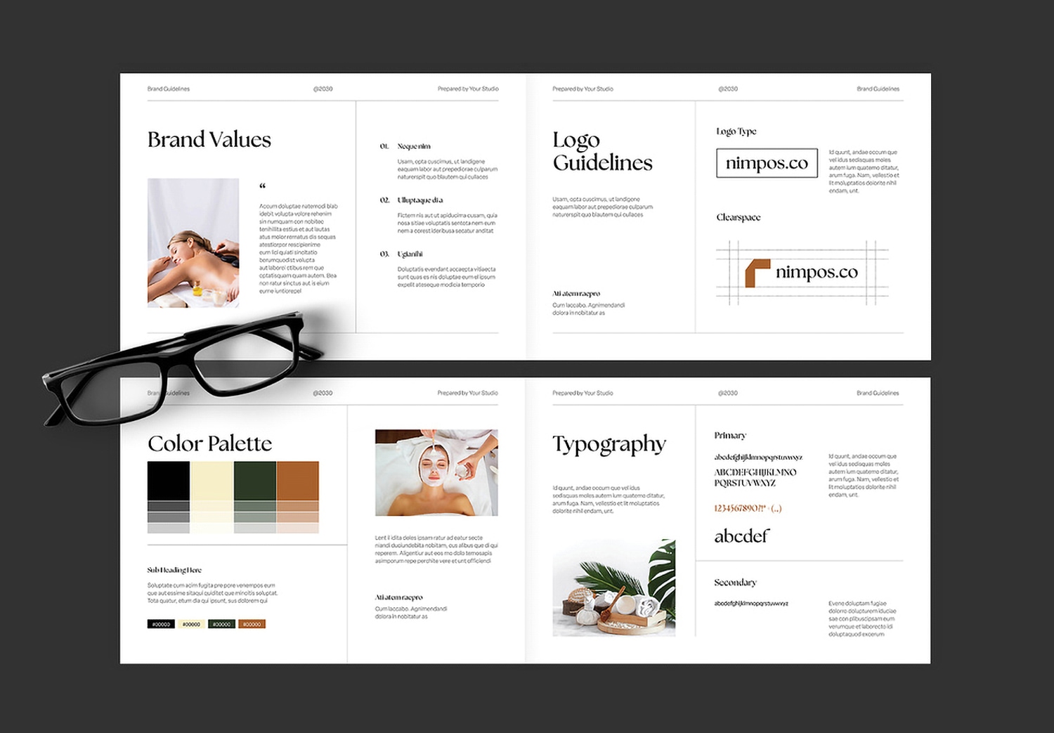 Preview Logo of Brand Guideline InDesign Template