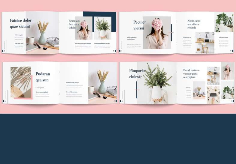 Free Download Modern Landscape Portfolio Layout Template for Adobe ...
