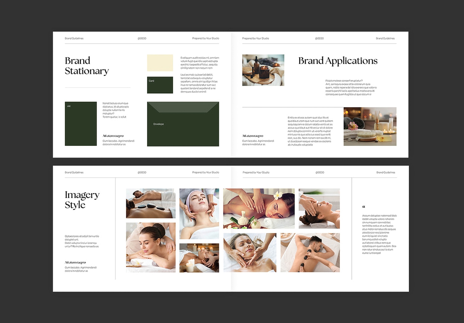 Preview Stationary of Brand Guideline InDesign Template