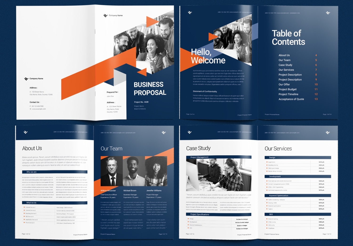 Show Pages 1-7 of Business Proposal InDesign Template