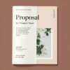 Minimalist Business Proposal Layout Template for Adobe InDesign