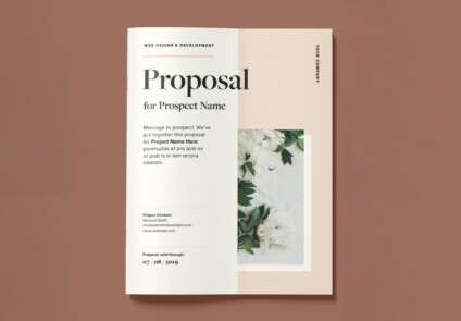 Cover of Minimalist Business Proposal InDesign Template