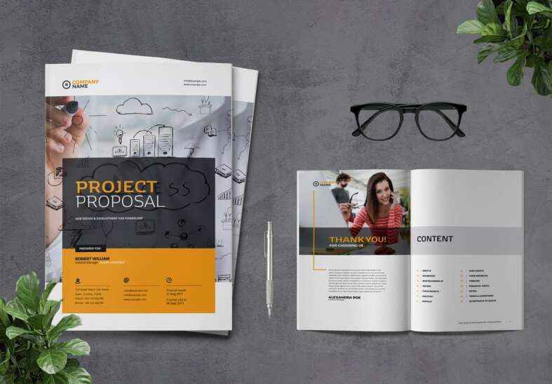 Project Business Proposal InDesign Template - Unsell.Design