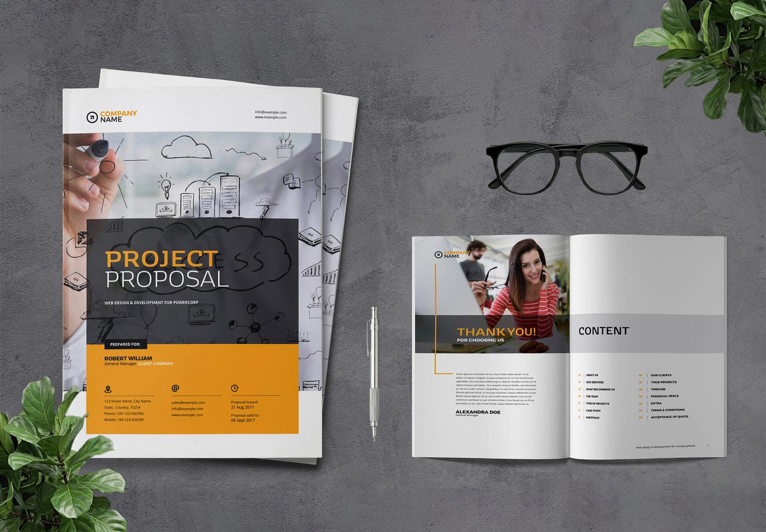 Cover of Project Proposal InDesign Tempalte