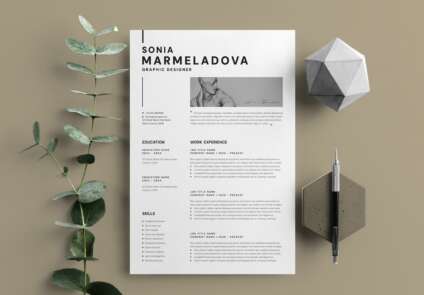 Featured of Clean Resume InDesign Template